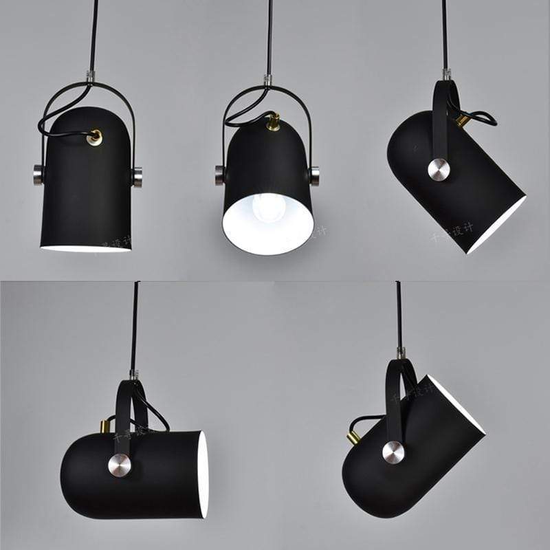 Hanglamp Metaal Verstelbaar Scandinavisch Zwart Groen Geel E27 LED Eetkamer Woonkamer