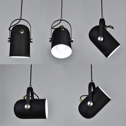 Hanglamp Metaal Verstelbaar Scandinavisch Zwart Groen Geel E27 LED Eetkamer Woonkamer