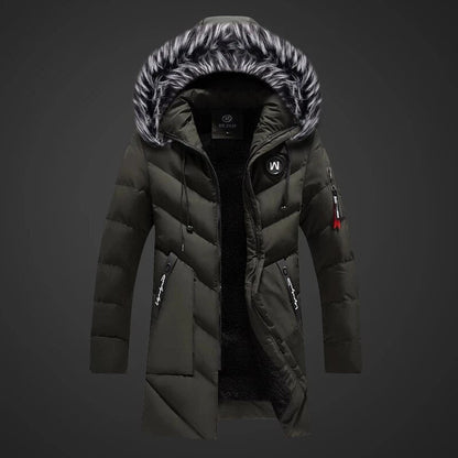 Heren Parka Warm en Waterdicht met Capuchon en Bontkraag