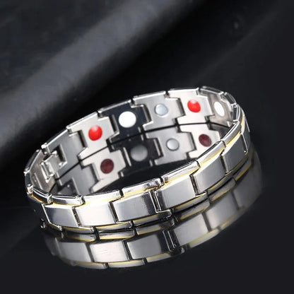 Magnetische Armband met Hematiet en Neodymium voor Welzijn en Balans