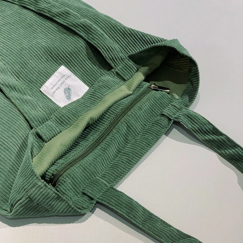 Corduroy Handtas Elegante Chic voor Dames