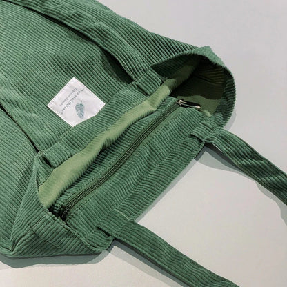 Corduroy Handtas Elegante Chic voor Dames