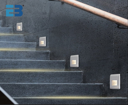 Inbouwspot voor Trappen met Bewegingssensor en Vier Kleuropties