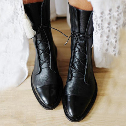 Dames Enkellaarzen met Hak - Chic en Comfortabel