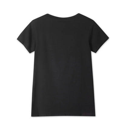 Zomer T-shirt met Glitter Effect Diamond Motief