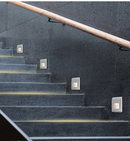 Inbouwspot voor Trappen met Bewegingssensor en Vier Kleuropties