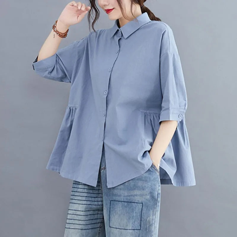 Zomer Shirt Casual Vrij Tijd Kleding