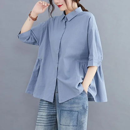 Zomer Shirt Casual Vrij Tijd Kleding