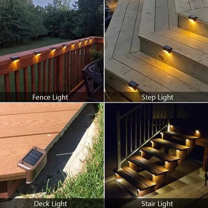 Zonne-energie Trapverlichting Waterdicht LED Buiten voor Tuin en Trap