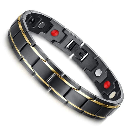 Magnetische Armband met Hematiet en Neodymium voor Welzijn en Balans
