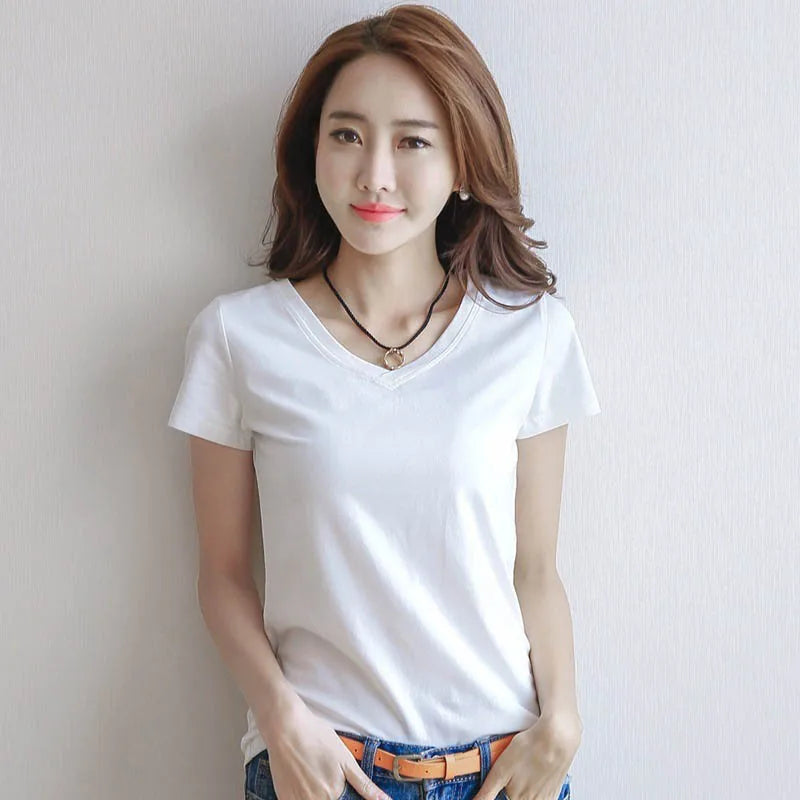 Vrouwen T-shirt Katoen Zomer Chic