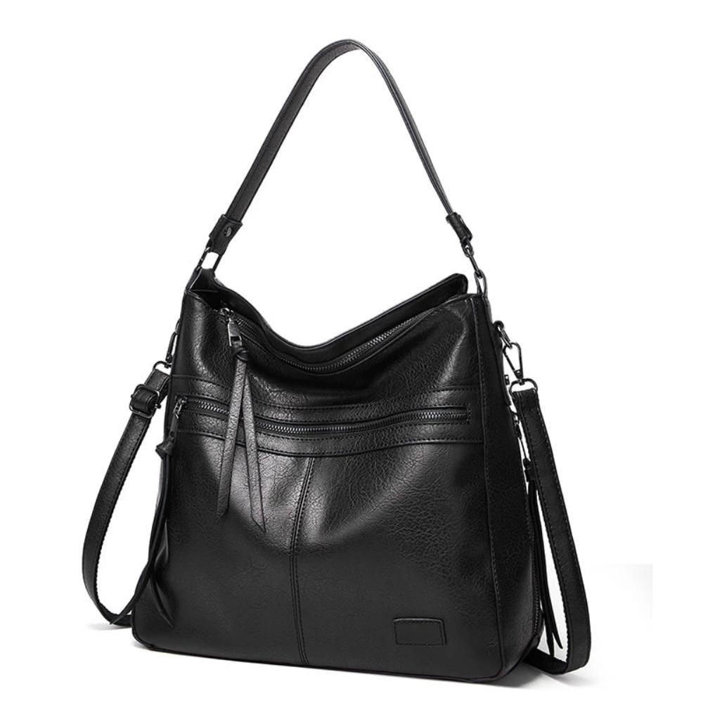 Leren Schoudertas met Verstelbare Riem Dames Premium Flap Crossbody Handtas voor Dagelijks Gebruik en Uitgaan