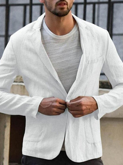 Zachte Katoen Blazer voor Dagelijks Gebruik Comfortabel