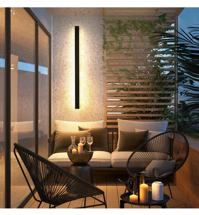 LED Wandlamp Buiten Binnen IP65 Waterdicht 30cm tot 120cm Minimalistisch Modern