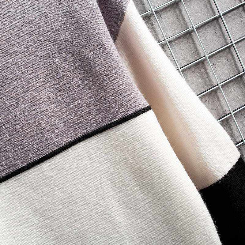 Heren Sweatshirt Warm Patchwork Design