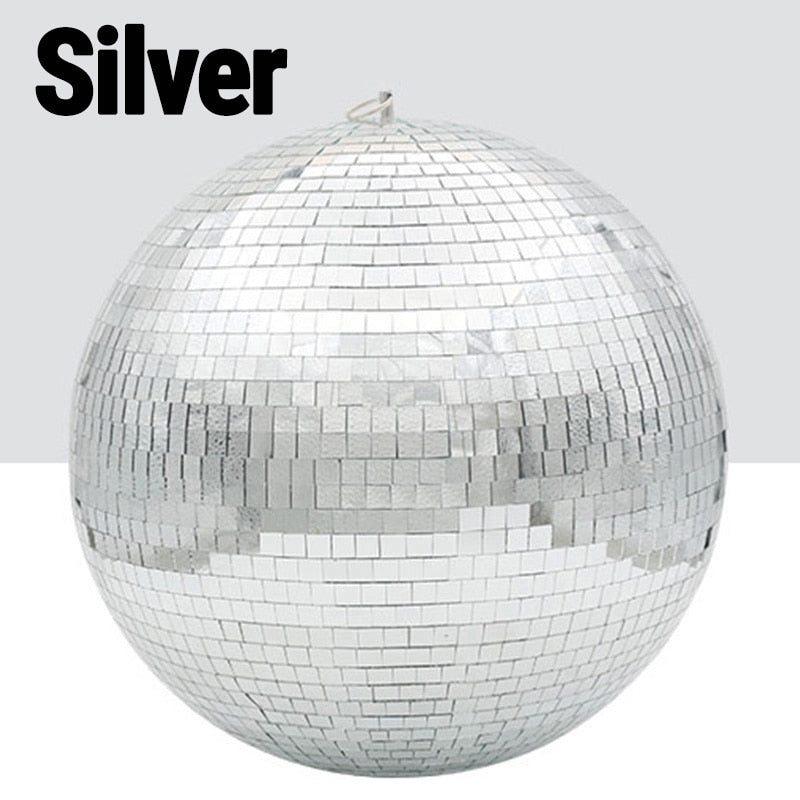 Grote Roterende Spiegel Disco Bal Met Motor Optie Voor Feest, DJ En Podiumverlichting 10–30CM