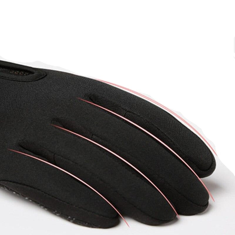 Waterbestendige en Winddichte Handschoenen – Zachte Fleece Voering Thermo Touchscreen Compatibel – Unisex Winter Handschoenen Outdoor Sport Fietsen Wandelen