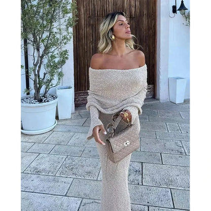 Strandjurk Maxi Off Shoulder Zomerjurk Gehaakt - StudioMarella