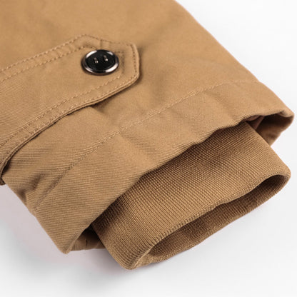 Heren Winterjas Warm Gevoerd met Capuchon Dikke Katoenmix