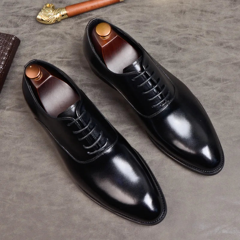 Elegante Lederen Schoenen voor Mannen
