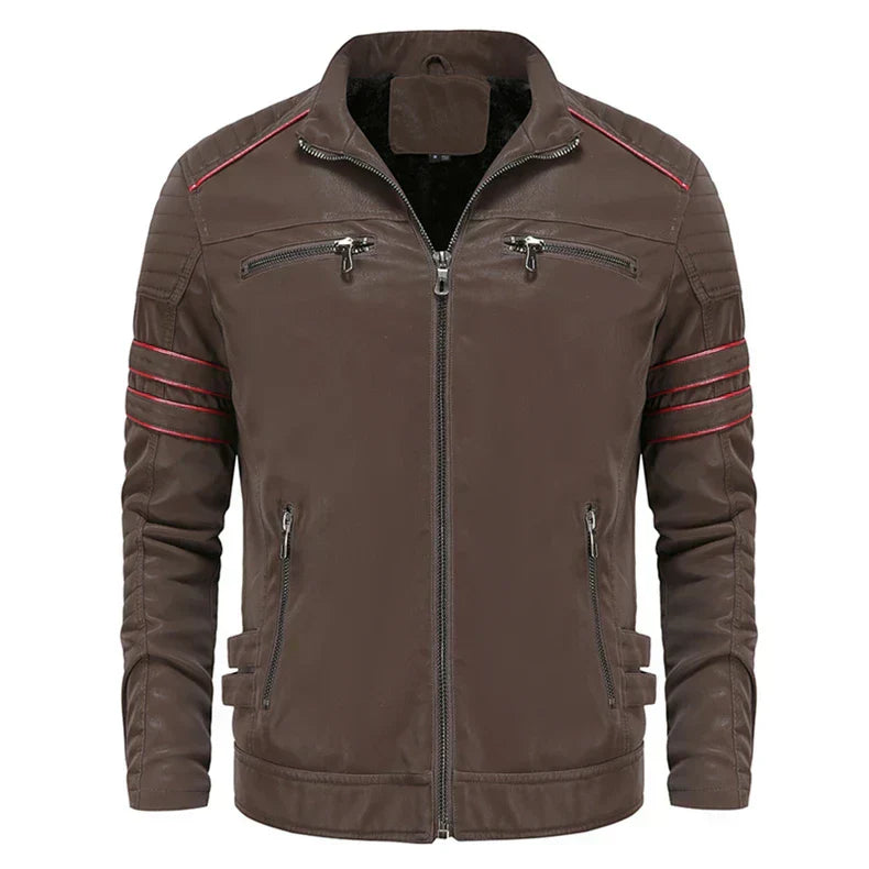 Heren Leren Motorjack Biker Style Leerjack