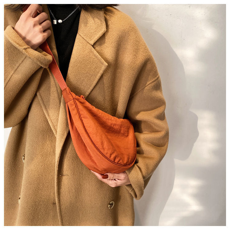 Halve Maan Schoudertas Kunstleer Elegante Damestas Crossbody Handtas Mode Accessoire Casual Dagelijks Gebruik