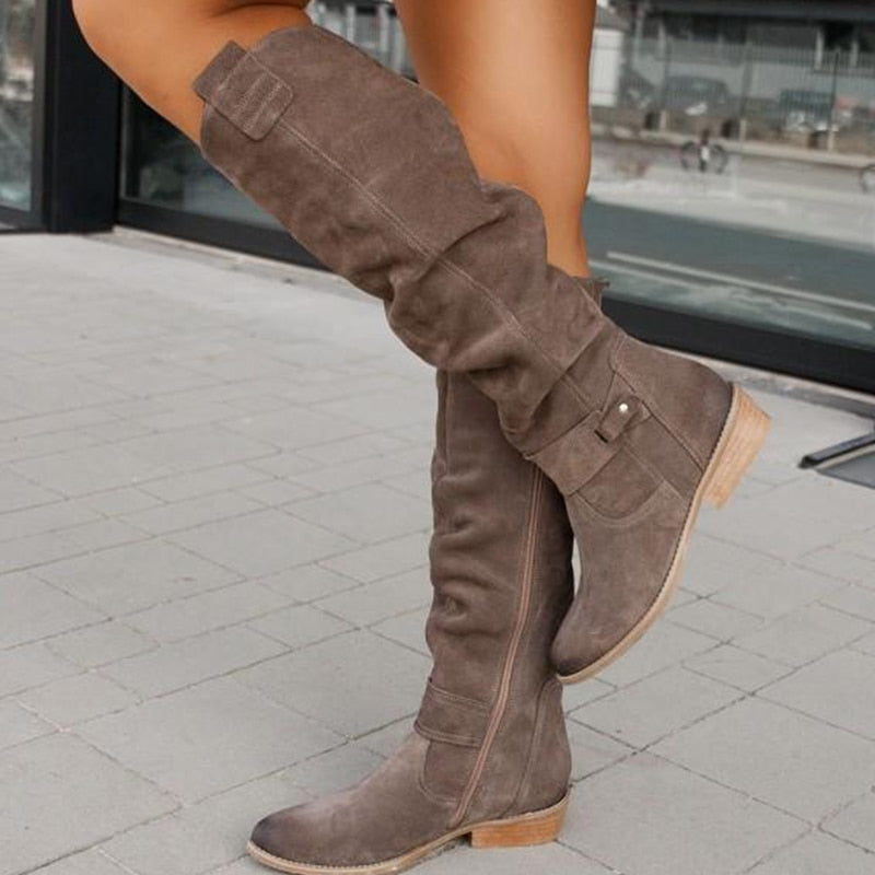 Dames Suède Laarzen Elegant Warm