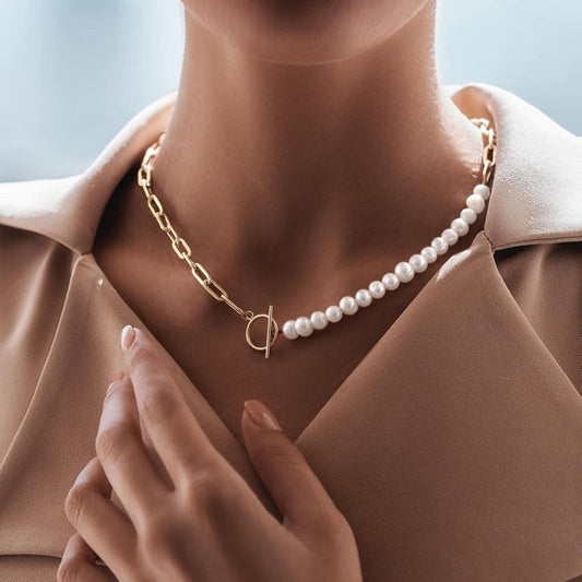 Parelsieradenset met Armband en Ketting Elegante Set - StudioMarella