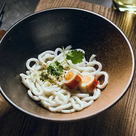 Ramenkom keramiek 18 cm Japans design soepkom noedelkom rijstkom servies keuken handgemaakt