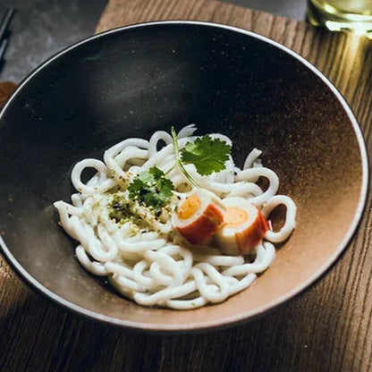 Ramenkom keramiek 18 cm Japans design soepkom noedelkom rijstkom servies keuken handgemaakt