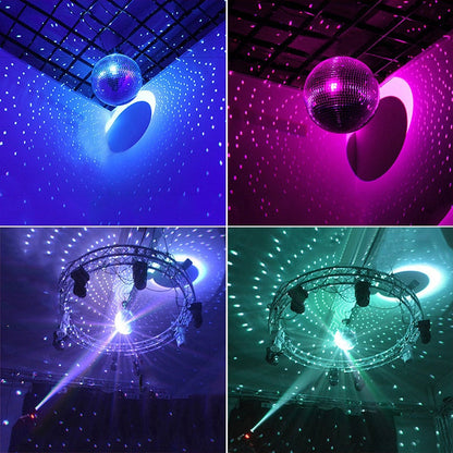 Grote Roterende Spiegel Disco Bal Met Motor Optie Voor Feest, DJ En Podiumverlichting 10–30CM