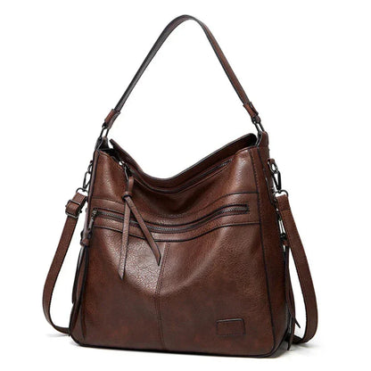 Leren Schoudertas met Verstelbare Riem Dames Premium Flap Crossbody Handtas voor Dagelijks Gebruik en Uitgaan