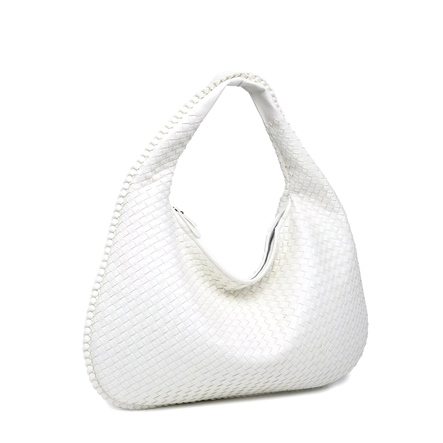 Luxe Handtas Geweven Stof Elegant Design voor Dagelijks Gebruik