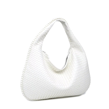 Luxe Handtas Geweven Stof Elegant Design voor Dagelijks Gebruik
