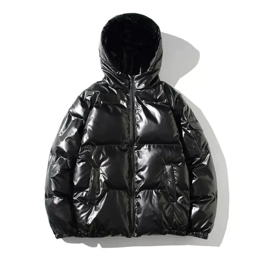 Winddichte Winterjas Heren Pufferjack Metallic Verwarmd - StudioMarella