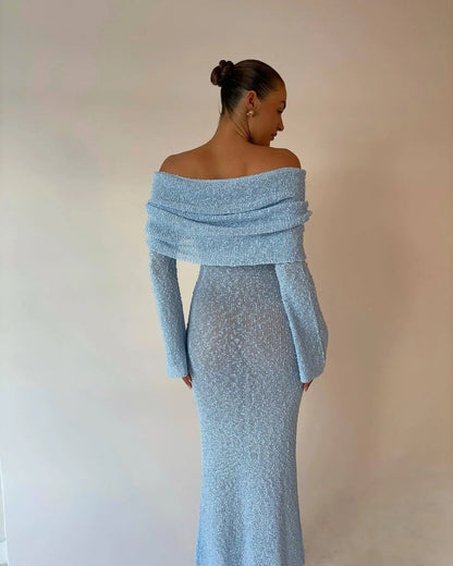 Strandjurk Maxi Off Shoulder Zomerjurk Gehaakt