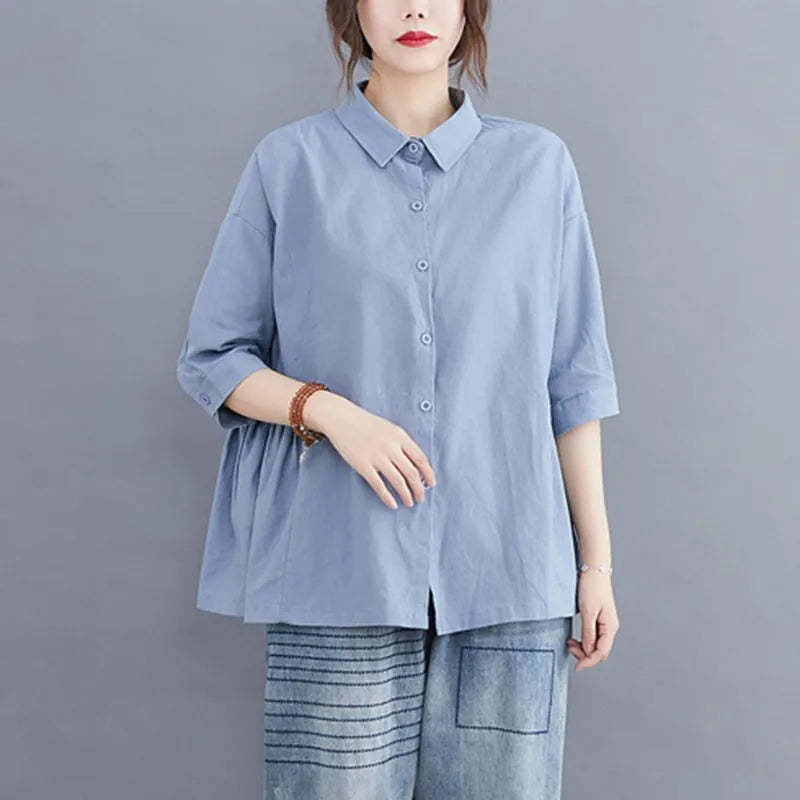 Zomer Shirt Casual Vrij Tijd Kleding