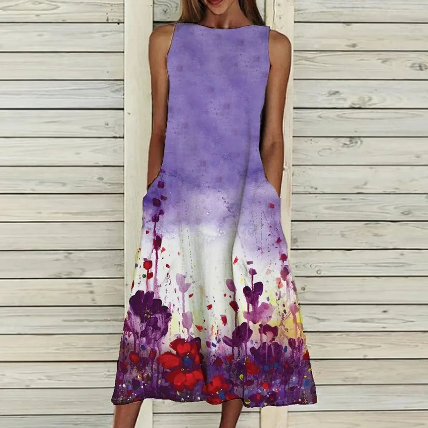 Zomerjurk Bloemenprint Elegante Vrouwelijke Jurk - StudioMarella