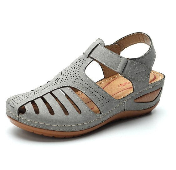 Lederen Orthopedische Sandalen met Verstelbare Teenbescherming voor Optimale Voetondersteuning en Verbeterde Houding