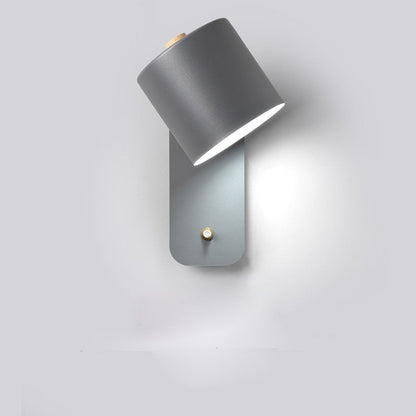 Wandlamp Led Metaal Draaibaar Schakelaar Wit Grijs Groen Slaapkamer Woonkamer Gang Modern