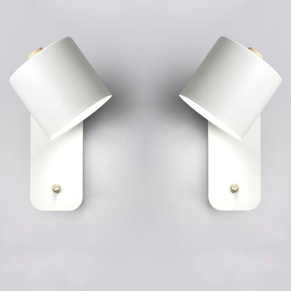 Wandlamp Led Metaal Draaibaar Schakelaar Wit Grijs Groen Slaapkamer Woonkamer Gang Modern