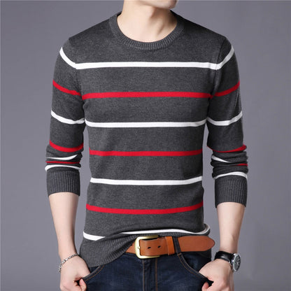 Herense Trui Gestreept O-Hals Casual Kleding