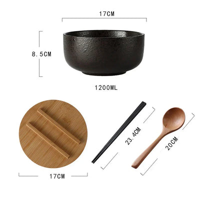 Keramische Soepkommen Set 4-delig Modern Design