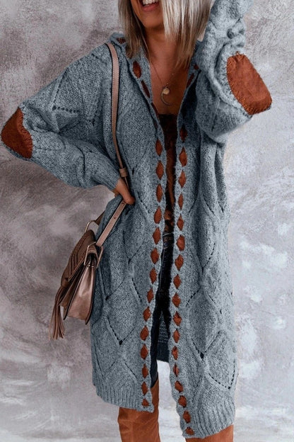 Oversized Gehaakte Cardigan Zacht en Luchtig Bohemian Stijl