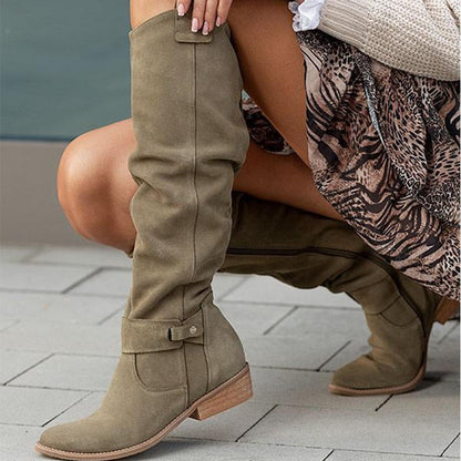 Dames Suède Laarzen Elegant Warm