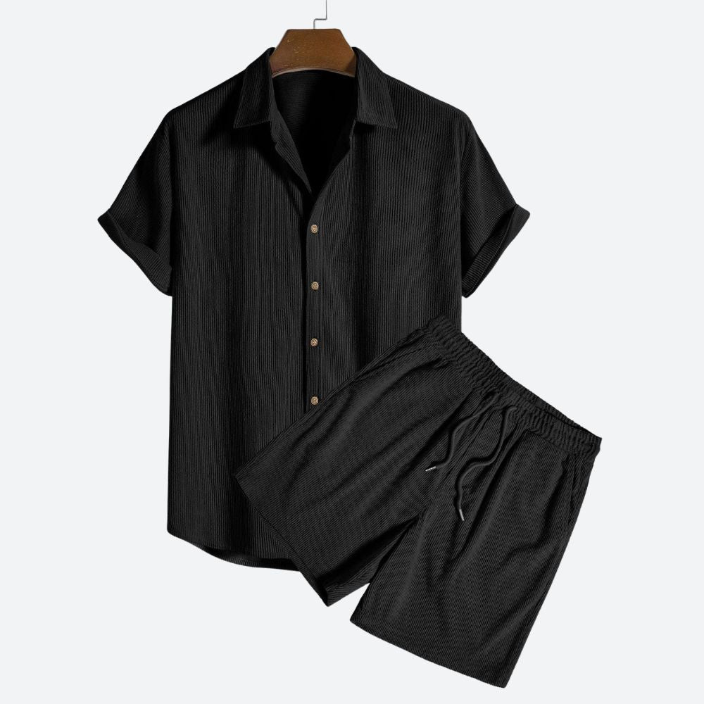 LEON | Heren Zomer Corduroy Outfit Set