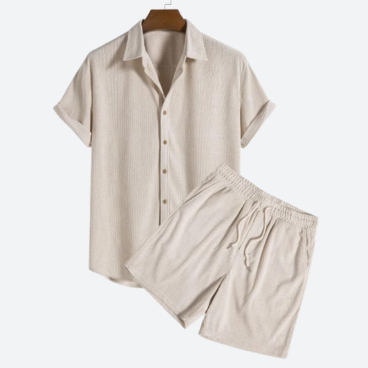 LEON | Heren Zomer Corduroy Outfit Set - StudioMarella
