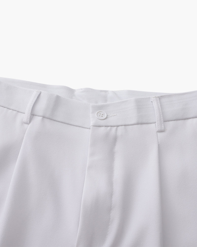 Hoge Taille Broek Wijd Model Anzug Stijl