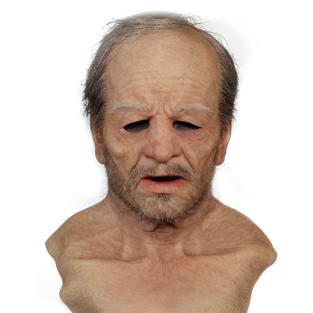 Realistische Latex Karaktermasker Volledig Hoofdmasker met Haren voor Halloween Cosplay Theater Feest