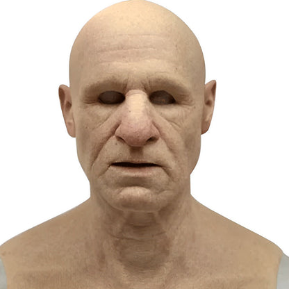 Realistische Latex Karaktermasker Volledig Hoofdmasker met Haren voor Halloween Cosplay Theater Feest